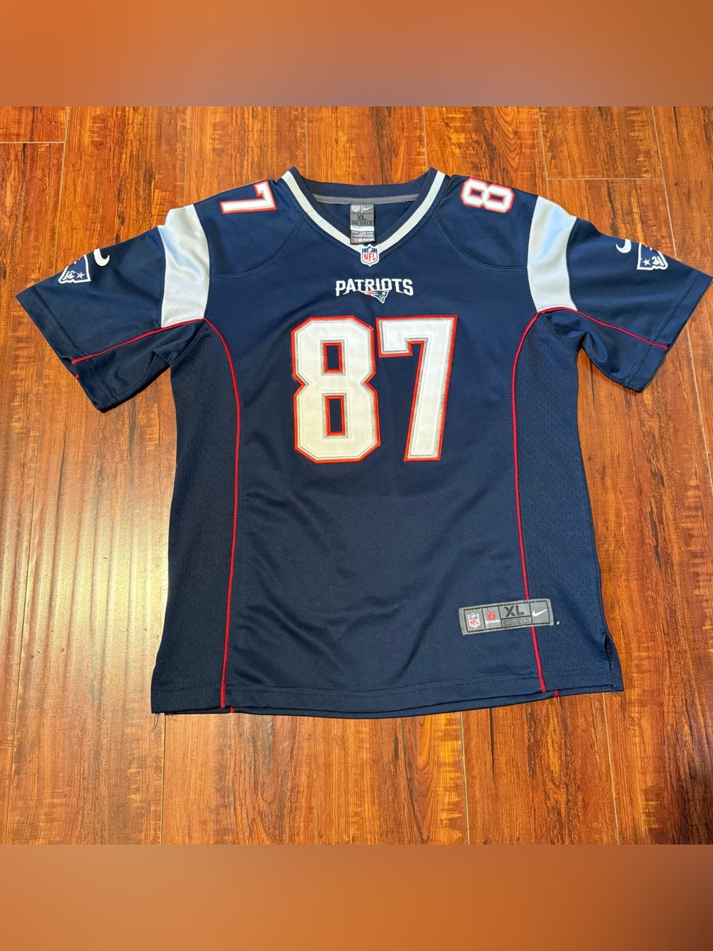 Rob Gronkowski Nike Full Stitch NFL Youth Sz XL New England Patriots Auth Jersey